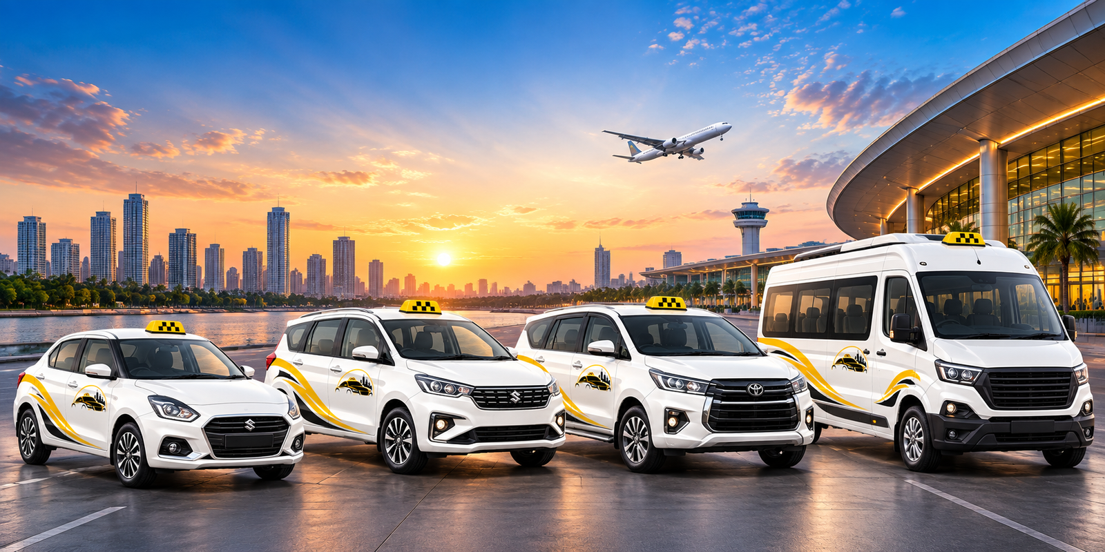 Arena Taxi vehicles ready for a journey